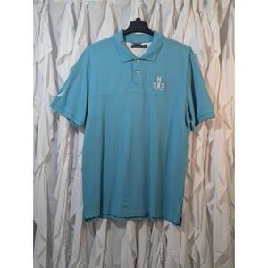 Nautica Retro Embroidered Polo Shirt Men's XL Light Blue N/S83